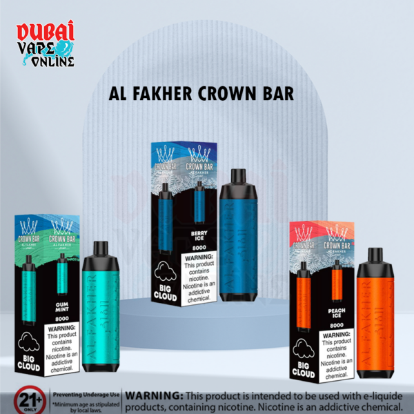 Al Fakher Crown Bar 8000 Disposable Vape In Dubai UAE
